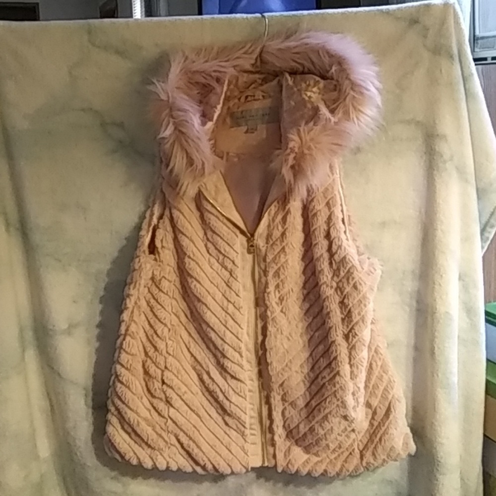Marc New York faux fur hooded vest